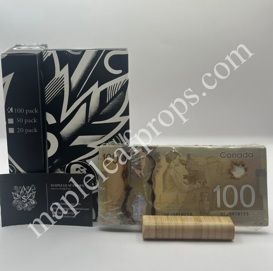 *MAPLE LEAF PROPS* - Canadian Prop Money $100 Bills $10,000 Full Print 1 Stack (100pcs)